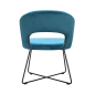 Preview: Moderner Armstuhl RENÉ Cross backview - artigo.at